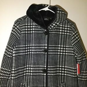 NWT Patterned Pea Coat